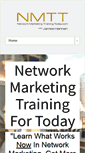 Mobile Screenshot of networkmarketingtrainingtoday.com